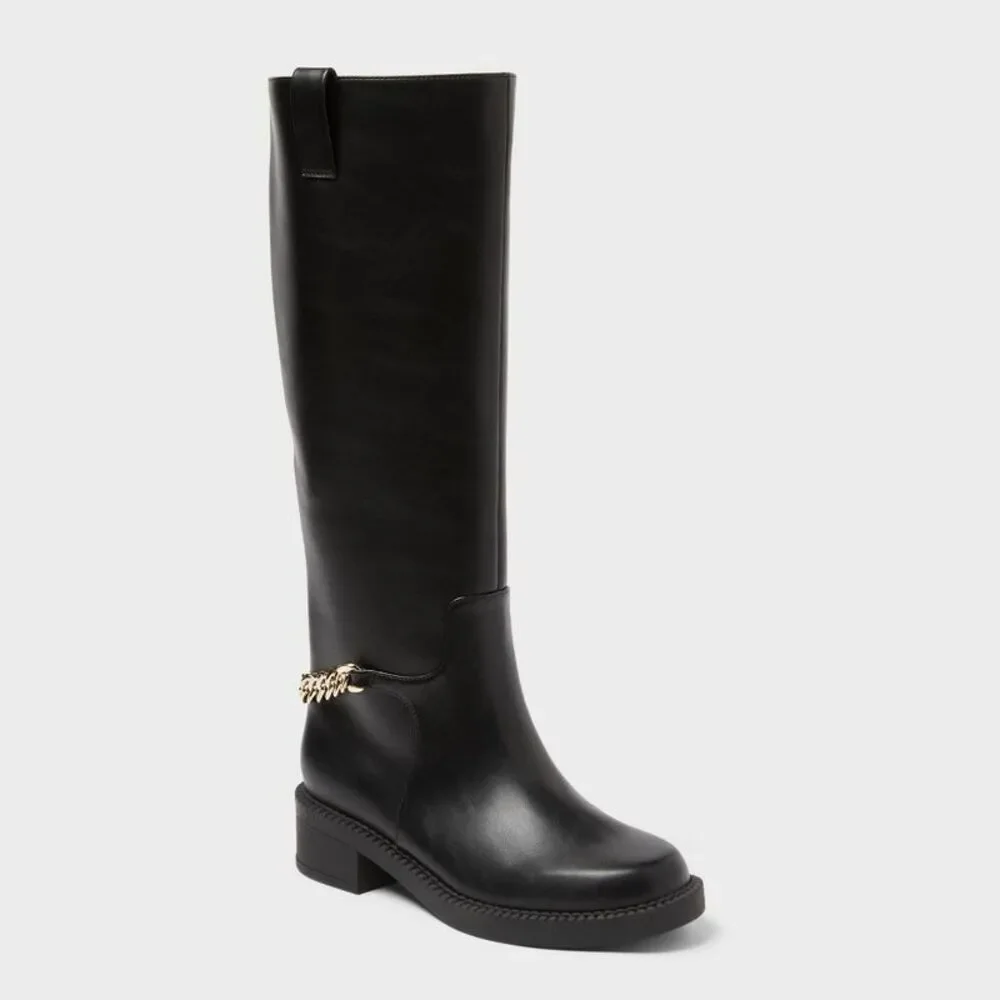 Women’s Wide Width & Calf Bobbi Boots with Memory Foam Insole - Black 8.5WW